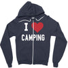 i love camping! Zipper Hoodie