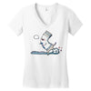 open wide Women's V-Neck T-Shirt
