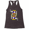 party king design funny humor cool graph baseball Racerback Tank