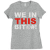 we in this bit&copy;#! Ladies Fitted T-Shirt