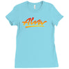 new alva skateboard skate decks logo Ladies Fitted T-Shirt