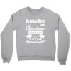 October Girls Are Sunshine Mixed With A Little Hurricane Crewneck Sweatshirt