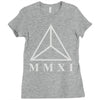 mmxi roman numerals triangle Ladies Fitted T-Shirt