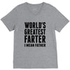 World's Greatest Farter I Mean Father V-Neck Tee
