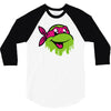 raph   tmnt facemelt 3/4 Sleeve Shirt