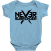never surrender 2 Baby Bodysuit