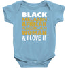 melanin african american woman Baby Bodysuit