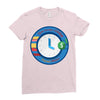 clock Ladies Fitted T-Shirt
