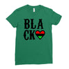 black love Ladies Fitted T-Shirt