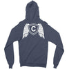 letter c with wings Zipper Hoodie