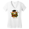 pass the nutrition test Women's V-Neck T-Shirt
