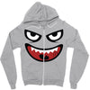 monstre visage Zipper Hoodie