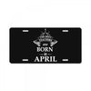 the best teachers are born in april License Plate