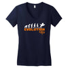 evolution Women's V-Neck T-Shirt