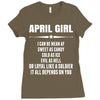 Super April Girl Ladies Fitted T-Shirt