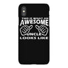 this is what an awesome uncle looks like   mens funny father's day iPhoneX