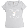 Meow Women's Triblend Scoop T-shirt
