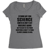 Stand Up for Science Women's Triblend Scoop T-shirt