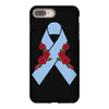 stomach cancer ribbon and rose iPhone 8 Plus Case