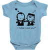 i love you Baby Bodysuit