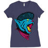 cat punk Ladies Fitted T-Shirt