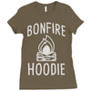 bonfire hoodie Ladies Fitted T-Shirt