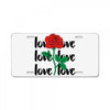 Love Rose License Plate
