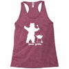 bear grills bbq funny Racerback Tank