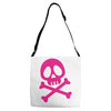 pink pirate Adjustable Strap Totes