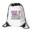 made in 1967 50 years of being awesome Drawstring Bags