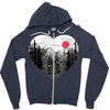 hike and love Zipper Hoodie