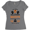 halloween warrior Women's Triblend Scoop T-shirt