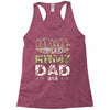 proud army dad Racerback Tank