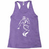 undefeated stencil football Racerback Tank
