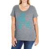 six hexagonal best trending Ladies Curvy T-Shirt