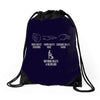 rock paper sissors blowjob Drawstring Bags