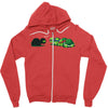 tortoise caught Zipper Hoodie