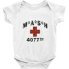 mash 4077th tv division vintage style Baby Onesie
