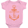 anchored faith Baby Onesie