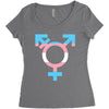 transgender Women's Triblend Scoop T-shirt