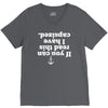 if you can read this i have capsized V-Neck Tee