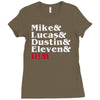 mike, lucas, dustin, eleven &amp; will Ladies Fitted T-Shirt
