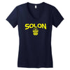 solon ohio high school basketball 2016 Women's V-Neck T-Shirt
