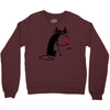 cat and wine Crewneck Sweatshirt