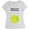 There is No Off-Season Women's Triblend Scoop T-shirt