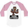 groot grow strong galaxy gym fitness mashup 3/4 Sleeve Shirt