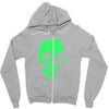 awesome neon green Zipper Hoodie