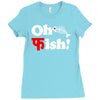 oh fish Ladies Fitted T-Shirt