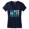 Be A Beast Women's V-Neck T-Shirt
