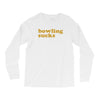 bowling sucks bowl team league club funny geek nerd sport pin tee shir Long Sleeve Shirts